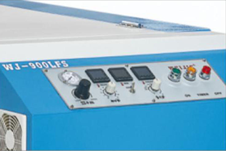 डब्लूजे-900 एलएफएस वाइड स्ट्रेट लीनियर न्यूमेटिक वस्त्र निर्माण फ्यूजिंग प्रेस मशीन